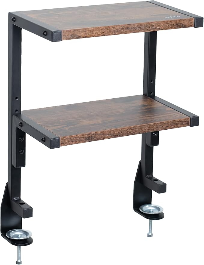 VIVO Clamp-on 13 inch Above or Below Desk 2-Tier Shelving Unit by VIVO