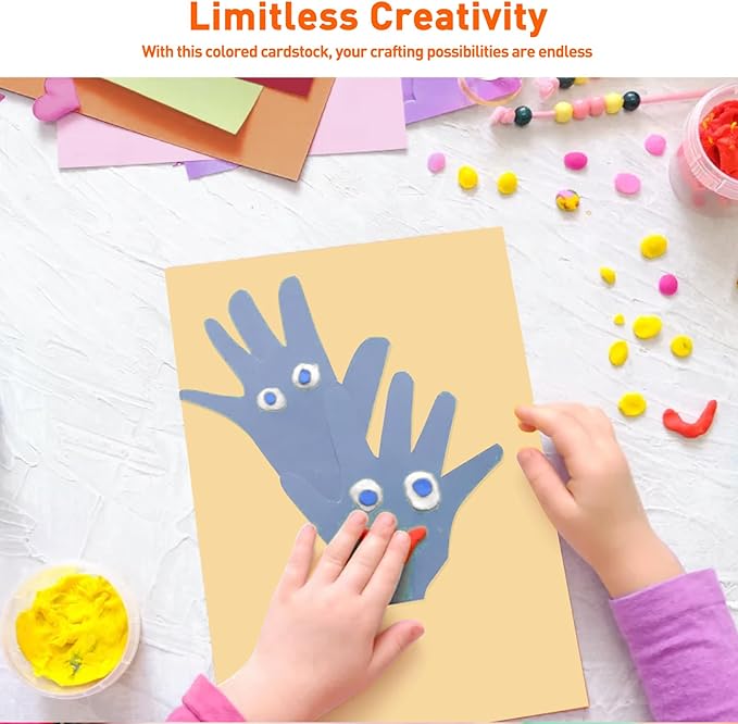 MAXECHO 8.5"×11" Colored Cardstock 32 Sheets, 250gsm/92lb Double-Sided - Image 4