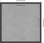 Amanti Art Black Framed Magnetic Board 21x21 Medium Vision Board - Image 3