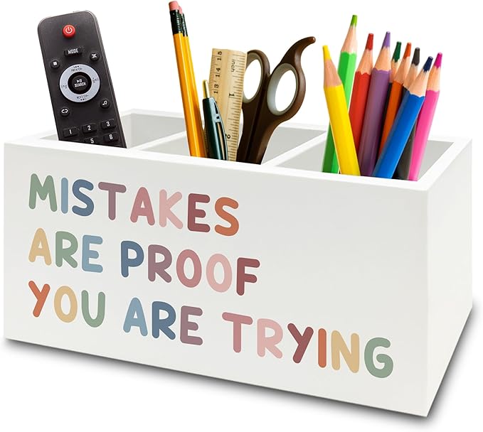 XPH Boho Inspirational Pen Pencil Holder Organizer by XPH
