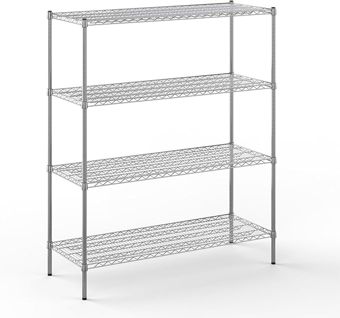 Regal Altair 21" Deep x 54" Wide x 64" Height Wire Shelving Kit | 4-Tier | NSF by Regal+Altair