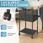 Sbanmao Letter/Legal Rolling File Cart, Narrow Mobile File Cabinet - Image 4
