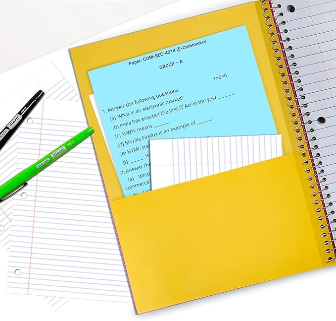 Rosmonde 720 Packs 3 Subject Notebooks, Spiral Notebook Bulk, College Ruled - Image 8