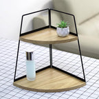 2 Tier Bathroom Counter Organizer, Standing Rack Cosmetic Holder, Wood Bathroom by TNQNCFL%EF%BC%8CHomeStorageExpertYourGoodPartnerInLife