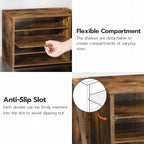 hoobro mail sorter, literature organizer with adjustable shelves on a desk or shelf