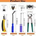 Sunxeke 4Pcs Upholstery Staple Remover Tool Set Including 7inch End Cutting - Image 2