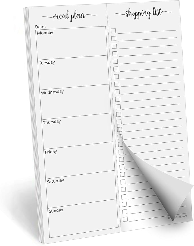 321Done Magnetic Meal Planning Notepad by 321Done