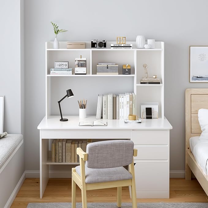 OSCHF Wooden Desktop Hutch Bookshelf - Image 6