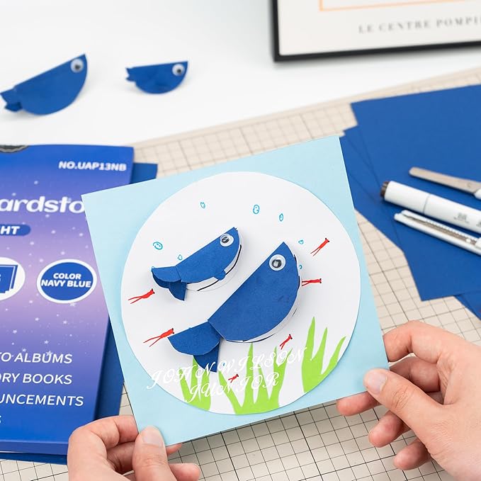 25 Sheets Navy Blue Cardstock - Image 5