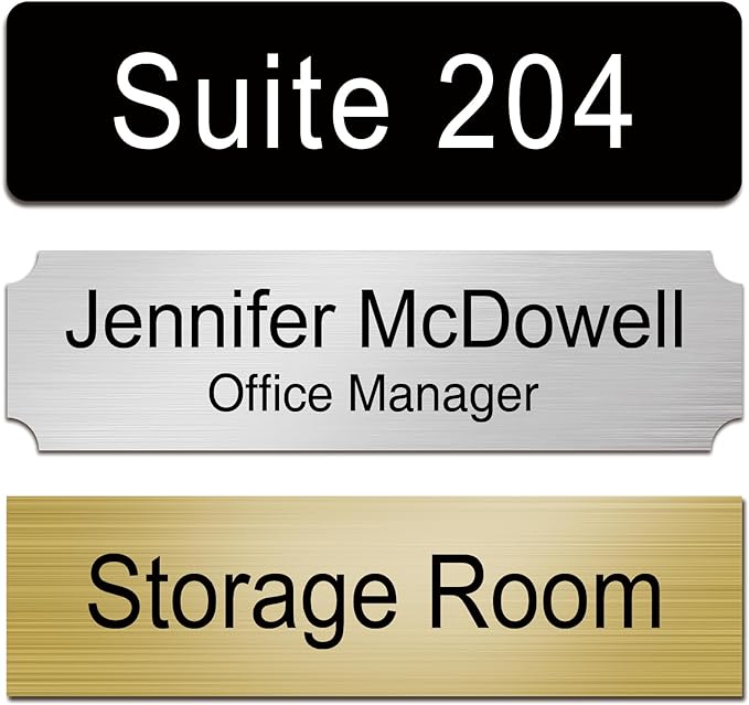 Custom Office Engraved Name Plate by Unknown