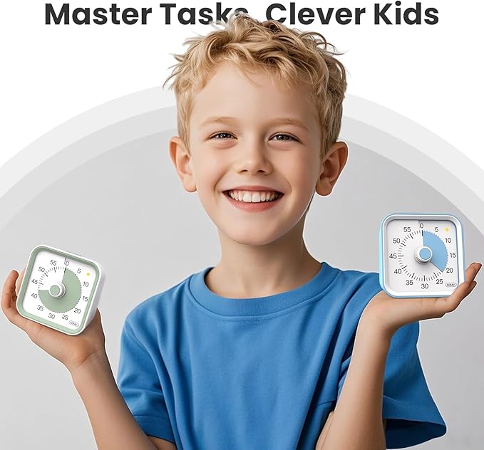 Visual Timer for Kids with Pause Function, 60 Minute Countdown Timer for Kids - Image 3