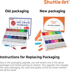 Shuttle Art Dry Erase Markers, 12 Colors 144 Bulk Pack Whiteboard Markers - Image 2