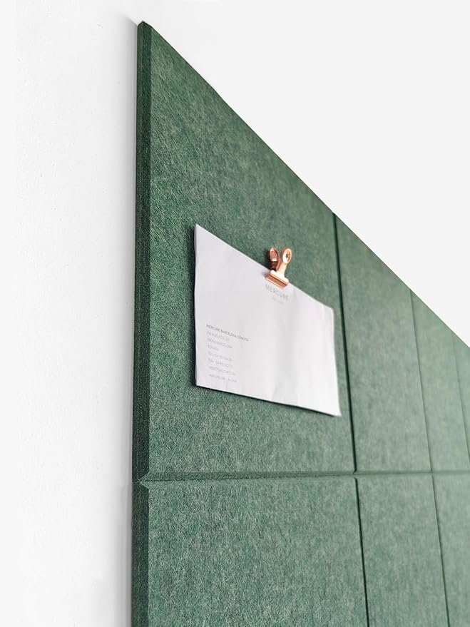 DECORITA Green Cork Board Alternative | Giant Pin Board Notice Board | Felt - Image 2