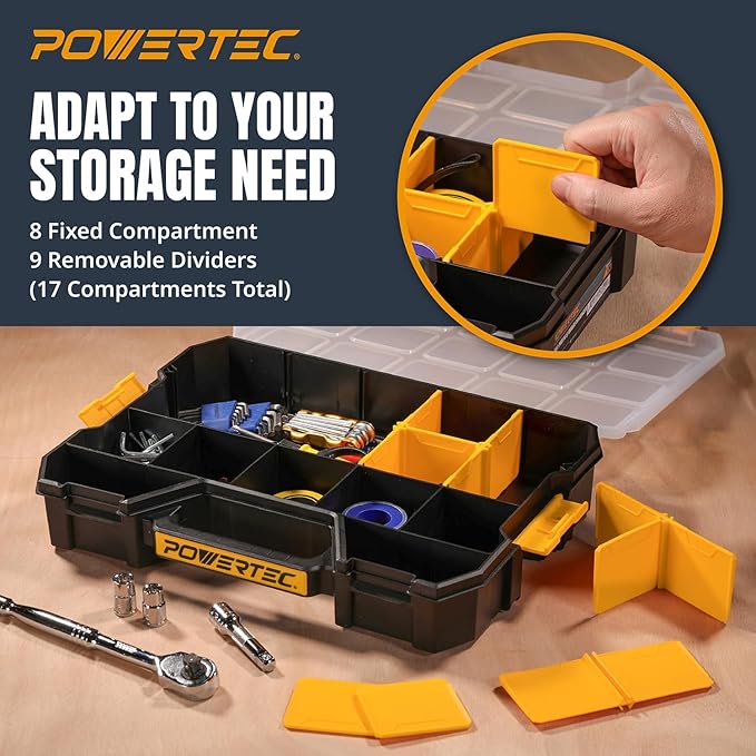 POWERTEC Stackable Tool Box Organizer - Image 3