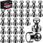 LOVIMAG Fridge Magnets 40Pcs Refrigerator Whiteboard Small Strong Magnet by LOVIMAG
