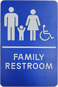 USA Made - Men's and Women's Restroom Signs ADA-Compliant Bathroom Door Signs by RockRidge