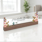 ARTBLOX | Office Personalized Name Plate Flower by Artblox