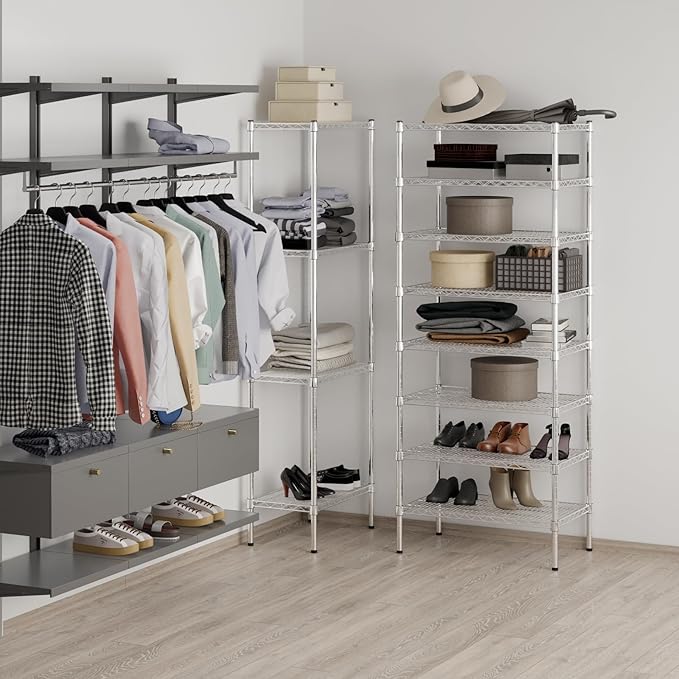 Regal Altair 18" Deep x 30" Wide x 74" Height Wire Shelving Kit | 8-Tier | NSF - Image 5