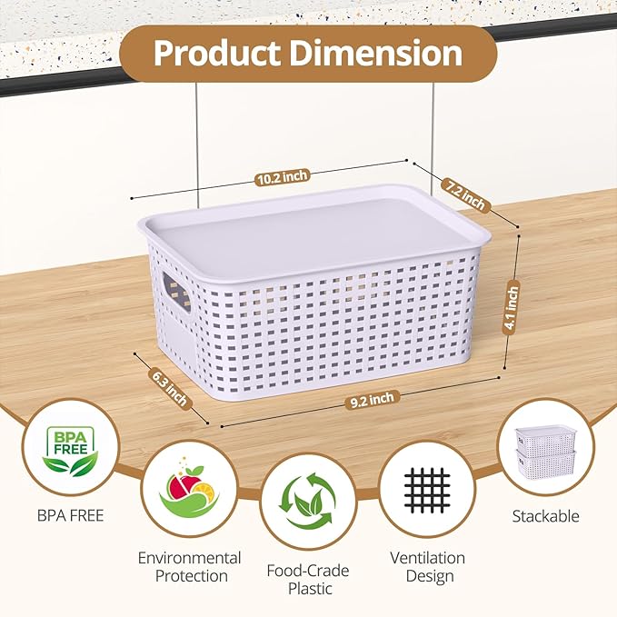 ZFTMRR Plastic Storage Basket - Image 2