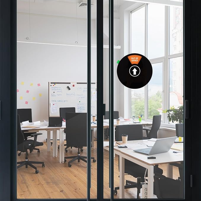 Office Door Sign, 6 Inch Round Privacy Signs - Image 7