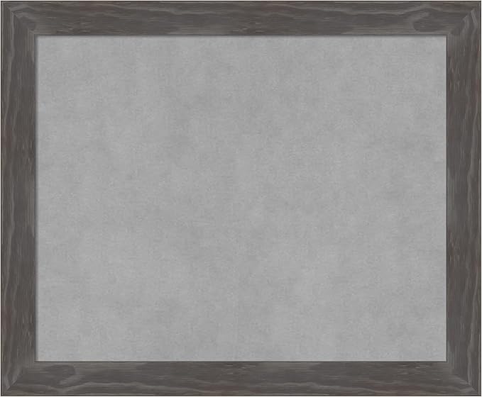 Amanti Art Grey Framed Magnetic Board 19x23 Small Vision Board by AmantiArt