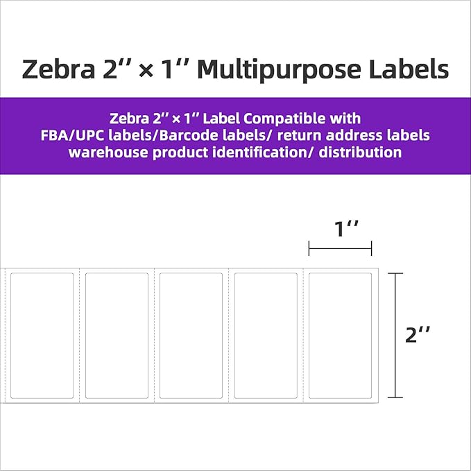 AveneMark 12 Rolls 2" x 1" Direct Thermal Labels - Image 3