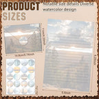 TaoBary 160 Pcs Stationery Paper Set 50 Double Sided Stationery Papers - Image 3