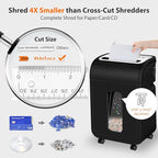 VidaTeco Paper Shredder for Home Office14-Sheet 60-Mins Micro Cut Shredder - Image 2