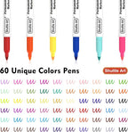 Shuttle Art 60 Colors Permanent Markers, Fine Point, Works on Plastic, Metal - Image 3