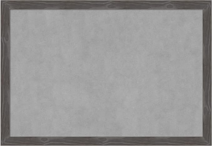 Amanti Art Grey Framed Magnetic Board 27x39 Large Vision Board by AmantiArt