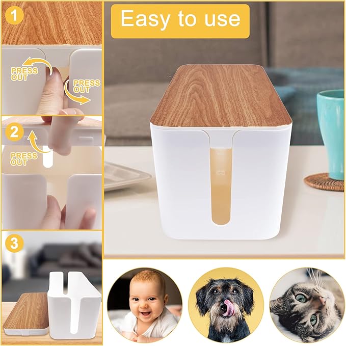 YUANYE Cable Management Box Cable Management Kit - Image 4
