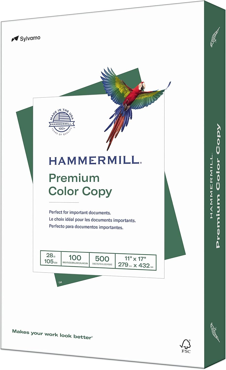 hammermill printer paper, premium color 28 lb copy, main product view