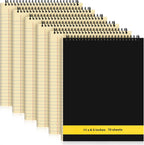 Resurhang 6 Pcs Legal Pad Top Spiral Bound Notebook 70 Sheets Double Sided