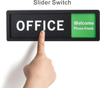 Office Sign – Do Not Disturb/Knock Welcome Slide Switch Sign, Premium Durable - Image 4