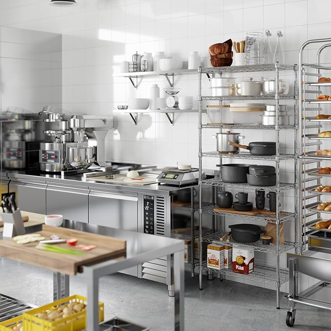 Regal Altair 14" Deep x 30" Wide x 74" Height Wire Shelving Kit | 8-Tier | NSF - Image 4