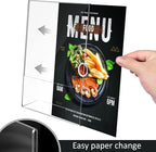 Ludery 8.5x11 Inches Acrylic Sign Slant Back Holder, Plastic Display Stand - Image 3
