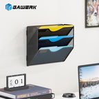 Gawerk 3 Tier Hanging Wall File Organizer, Mesh Mail Paper Orgnization Hanging - Image 7
