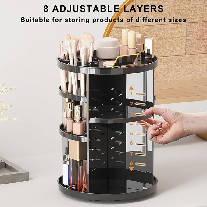Jiavarry Rotating Makeup Organizer - Image 3