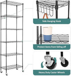 Himimi 6-Tier Storage Shelf Units, Adjustable Wire Shelving - Image 8