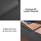 Aothia Leather Desk Pad Protector, Mouse Pad, Office Desk Mat, Non-Slip PU - Image 7