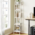 Hzuaneri Ladder Shelf, Bookshelf Bookcase, Freestanding Corner Storage Shelve by Hzuaneri