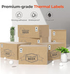MUNBYN 2.25"x1.25" Thermal Sticker Labels, 1000 Sheets/Roll - Image 3