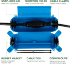 Flemoon Outdoor Extension Cord Cover, IPX4 Waterproof Box and Safety Housing - Image 2