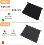 6 Pack Plastic High Capacity Hanging File Folders, Heavy Duty - Image 4