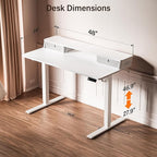 Kingant 48 x 24 Inch Electric Standing Desk - Image 3