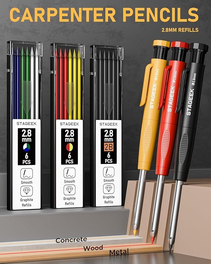 STAGEEK 22 Pack Carpenter Pencil Set - Image 2