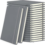 Honoson 20 Pack Lined Journal Notebooks A5 Hardcover Executive Notebook 5.5" x