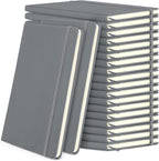 Honoson 20 Pack Lined Journal Notebooks A5 Hardcover Executive Notebook 5.5" x by Honoson