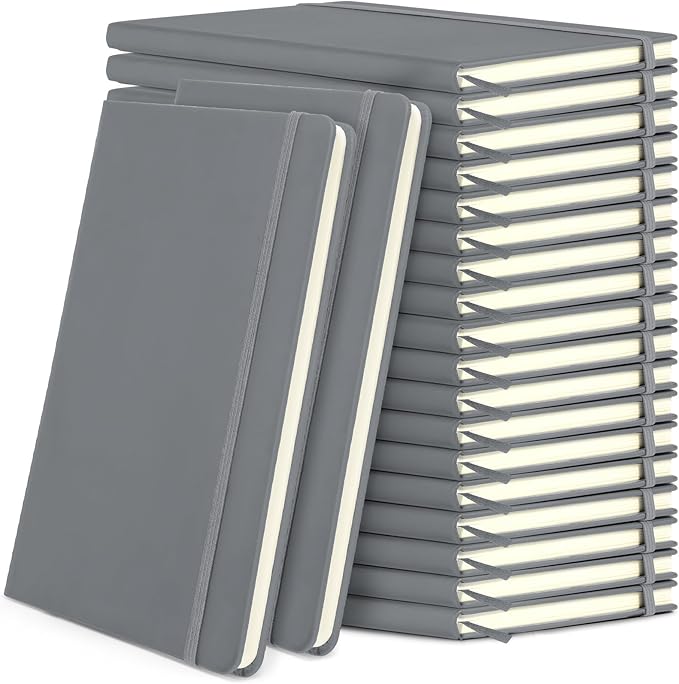 Honoson 20 Pack Lined Journal Notebooks A5 Hardcover Executive Notebook 5.5" x by Honoson