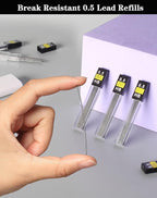 Lifreer 0.5 Lead Refills, Unbreakable 0.5 mm Lead Refills and 2 Premium Erasers - Image 2
